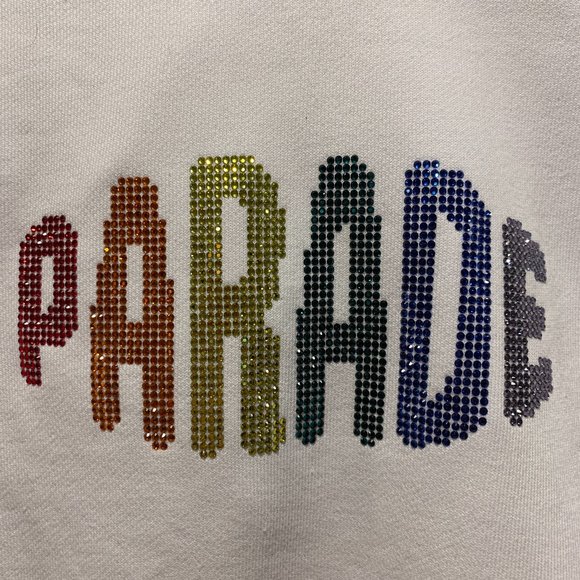 PRIDE~ NWOT!!~ Rhinestone Parade Sweatshirt - Picture 2 of 16